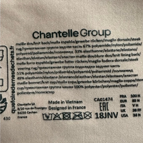 Chantelle Blush Underwire Bra - Picture 8 of 8